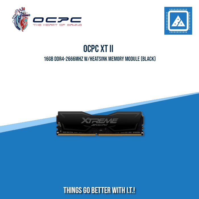 OCPC XT II 16GB DDR4-2666MHZ W/HEATSINK MEMORY MODULE (BLACK|WHITE)