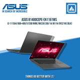 ASUS B1400CEPE-EK1161WS I3-1115G4/8GB+4GB/512GB NVME/MX330 2GB | BEST FOR STUDENTS AND FREELANCERS LAPTOP