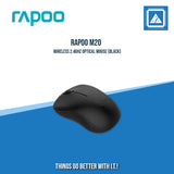 RAPOO M20 WIRELESS 2.4GHZ OPTICAL MOUSE (BLACK)