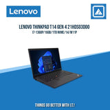 LENOVO THINKPAD T14 GEN 4 21HDS03D00 I7-1360P/16GB/1TB NVME | BEST FOR ENTREPRENEURS AND CORPORATES LAPTOP