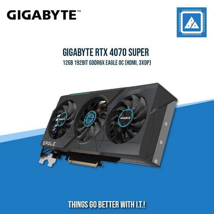GIGABYTE RTX 4070 SUPER 12GB 192BIT GDDR6X EAGLE OC (HDMI, 3XDP)