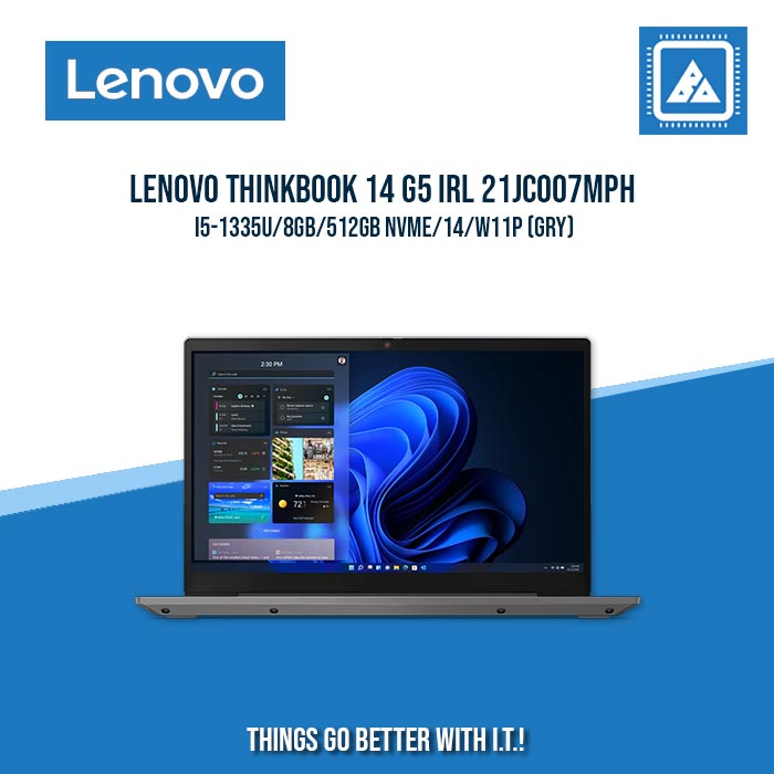 LENOVO THINKBOOK 14 G5 IRL 21JC007MPH I5-1335U/8GB/512GB NVME | BEST FOR ENTREPRENEUR AND CORPORATE LAPTOP
