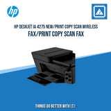 HP DESKJET IA 4275 NEW/PRINT COPY SCAN WIRELESS FAX/8.5PPM BLACK 5.5PPM COLOR/1200X1200 DPI/1000 PAGES DUTY/USB 2.0 WI-FI/FLATBED ADF/W11H (BLK)