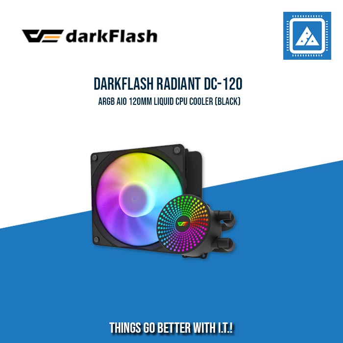 DARKFLASH RADIANT DC-120 ARGB AIO 120MM LIQUID CPU COOLER