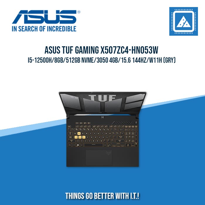 ASUS TUF GAMING X507ZC4-HN053W I5-12500H/8GB/512GB NVME/3050 4GB | BEST FOR GAMING AND AUTOCAD LAPTOP
