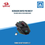 REDRAGON SNIPER PRO M801P WIRED/WIRELESS RGB GAMING MOUSE