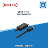 UNITEK V1152A MINI DP TO HDMI CABLE 4K (2M)