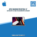 APPLE MACBOOK PRO RETINA 14" M2 PRO CHIP 12C/16GB/1TB SSD (MPHF3PP/A) | BEST FOR CORPORATES AND FREELANCER LAPTOP