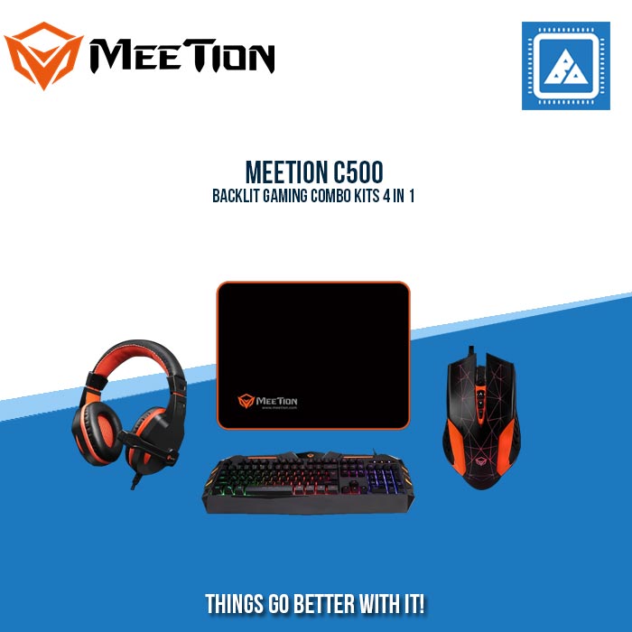 MEETION C500 Backlit Gaming Combo Kits 4 in 1