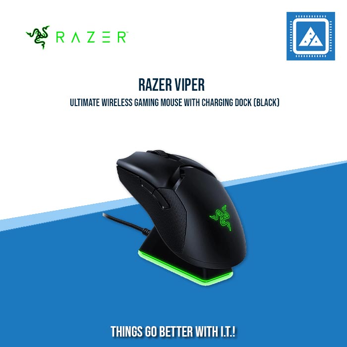 RAZER VIPER ULTIMATE WIRELESS GAMING MOUSE WITH CHARGING DOCK (BLACK)