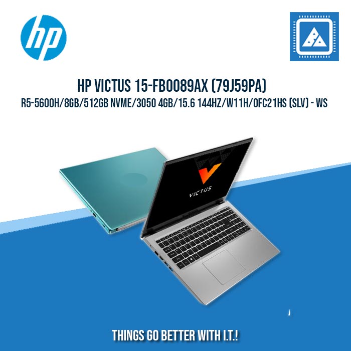 HP VICTUS 15-FB0089AX (79J59PA) R5-5600H/8GB/512GB NVME/3050 4GB | BEST FOR GAMING AND AUTOCAD USER