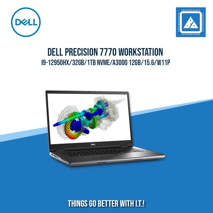 DELL PRECISION 7770 WORKSTATION I9-12950HX/32GB/1TB NVME/A3000 12GB | BEST FOR AUTOCAD LAPTOP