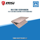 MSI C12MO-1035PH MODERN 14 I3-1215U/8GB/512GB NVME | BEST FOR STUDENT LAPTOP