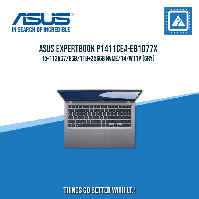 ASUS EXPERTBOOK P1411CEA-EB1077X I5-1135G7/8GB/1TB+256GB NVME | BEST FOR STUDENTS AND FREELANCERS LAPTOP