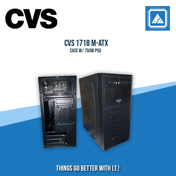 CVS 1718 M-ATX CASE W/ 750W PSU