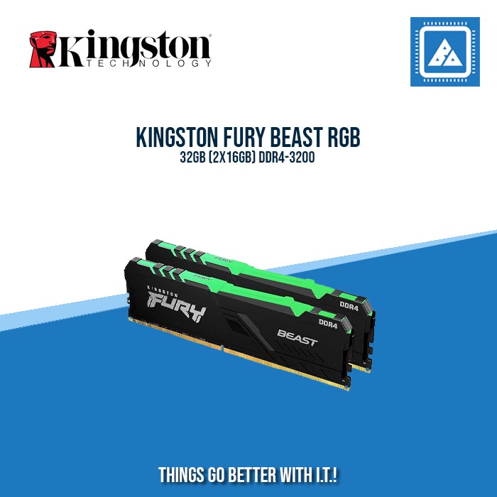 KINGSTON FURY BEAST 32GB (2X16GB) DDR4-3200