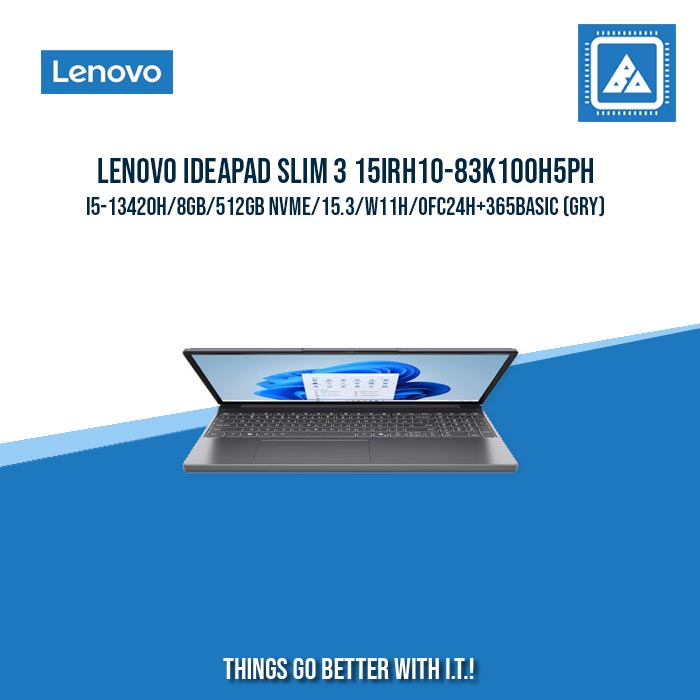 LENOVO IDEAPAD SLIM 3 15IRH10-83K100H5PH I5-13420H/8GB/512GB NVME | BEST FOR FREELANCER