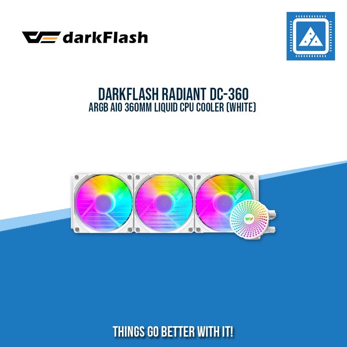 DARKFLASH RADIANT DC-360 ARGB AIO 360MM LIQUID CPU COOLER (