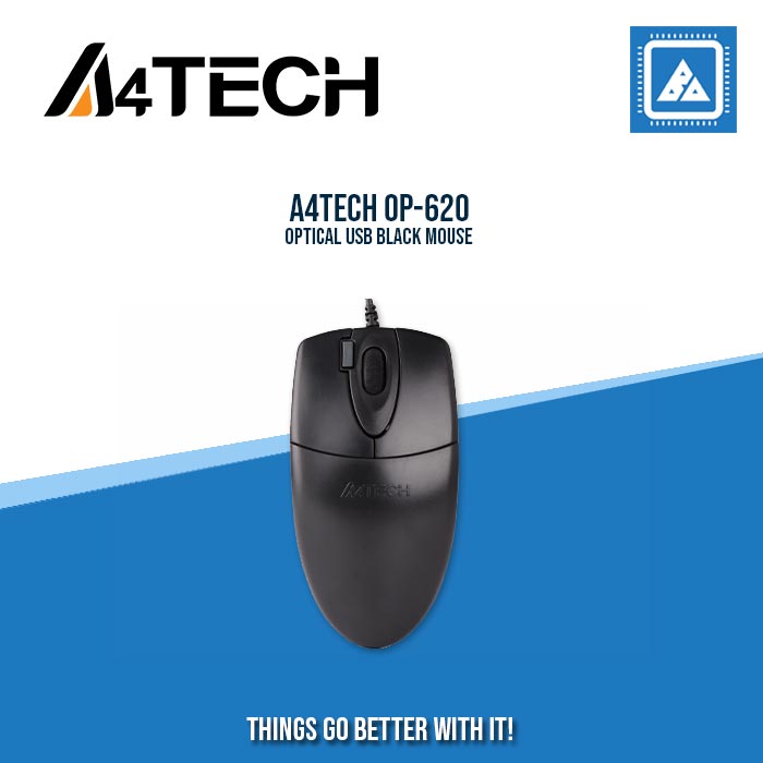 A4TECH OP-620 OPTICAL USB BLACK MOUSE