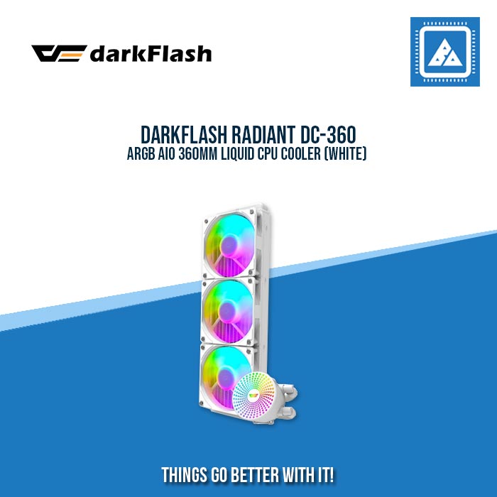 DARKFLASH RADIANT DC-360 ARGB AIO 360MM LIQUID CPU COOLER (