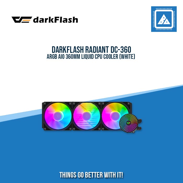 DARKFLASH RADIANT DC-360 ARGB AIO 360MM LIQUID CPU COOLER (