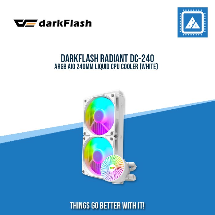 DARKFLASH RADIANT DC-240 ARGB AIO 240MM LIQUID CPU COOLER