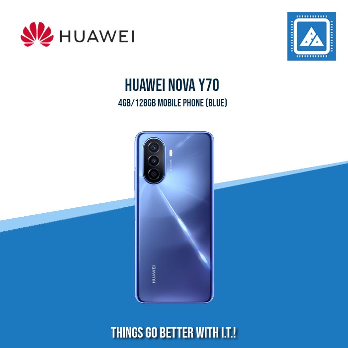 HUAWEI NOVA Y70 4GB128GB MOBILE PHONE (BLUE)