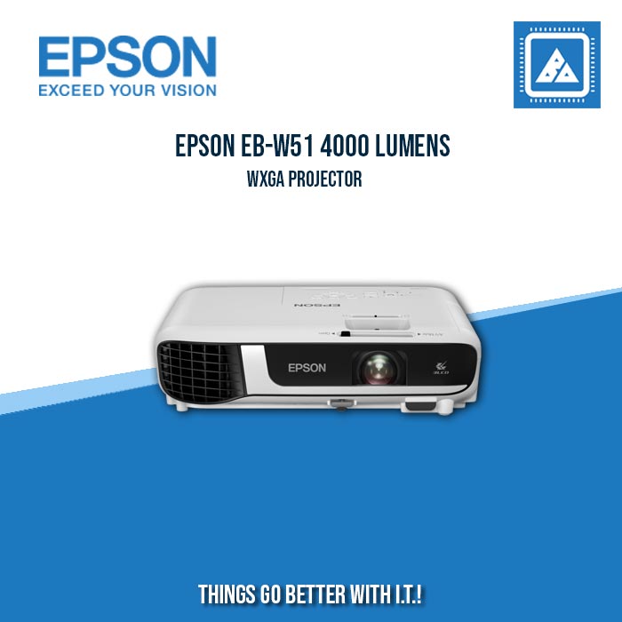 EPSON EB-W51 4000 LUMENS WXGA PROJECTOR