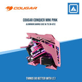 COUGAR CONQUER MINI PINK EDITION ALUMINUM GAMING CASE W/TG (M-ATX)