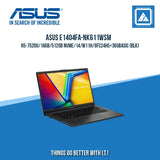 ASUS E1404FA-NK611WSM R5-7520U/16GB/512GB NVME | BEST FOR STUDENTS LAPTOP