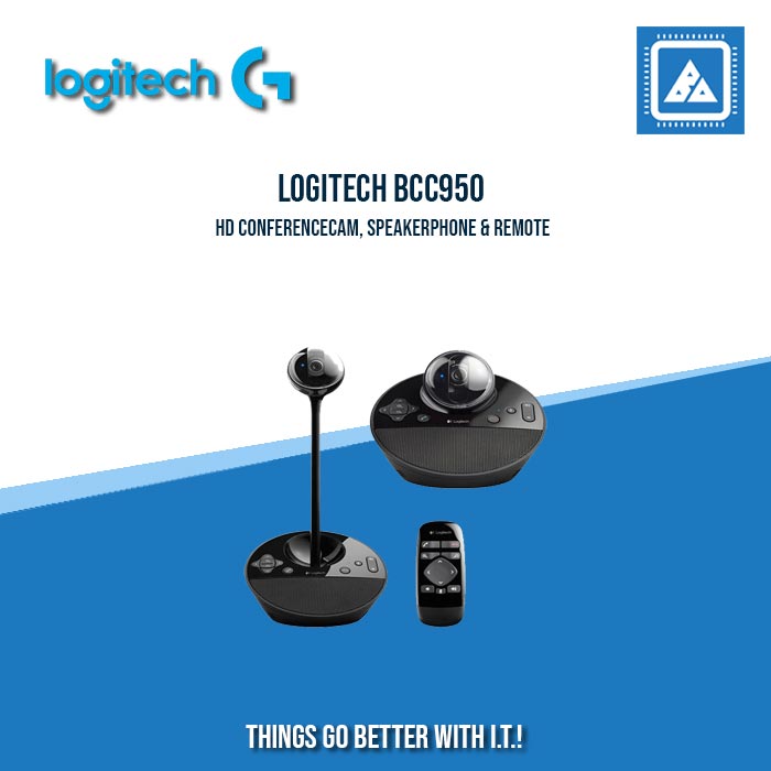 LOGITECH BCC950 HD CONFERENCECAM, SPEAKERPHONE & REMOTE