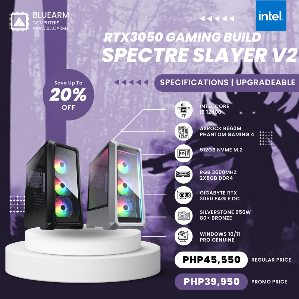 INTEL CORE I5-12400 SPECTRE SLAYER GAMING BUILD V2