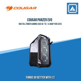 COUGAR PANZER EVO RGB BLACK ATX FULL TOWER RGB LED GAMING CASE WITH REMOTE