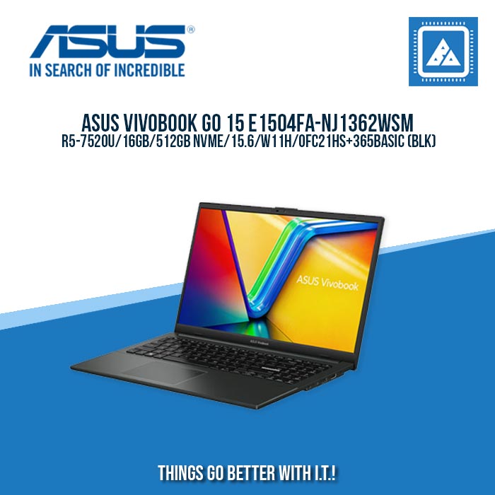 ASUS VIVOBOOK GO 15 E1504FA-NJ1362WSM R5-7520U/16GB/512GB NVME | BEST FOR AUTOCAD LAPTOP