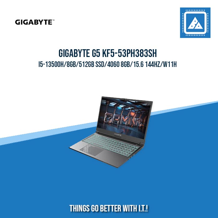 GIGABYTE G5 KF5-53PH383SH I5-13500H/8GB/512GB SSD/4060 8GB | BEST FOR GAMING AND AUTOCAD LAPTOP