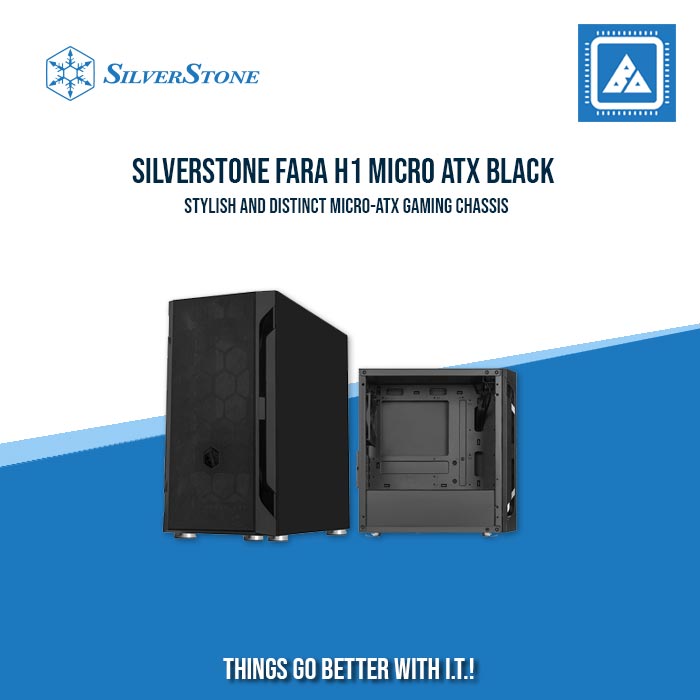 SILVERSTONE FARA H1 MICRO ATX CASE WITH TEMPERED GLASS WINDOW BLACK|WHITE