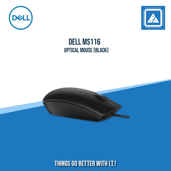 DELL MS116 OPTICAL MOUSE (BLACK)