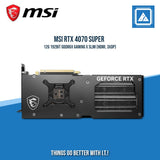 MSI RTX 4070 SUPER 12G 192BIT GDDR6X GAMING X SLIM (HDMI, 3XDP)