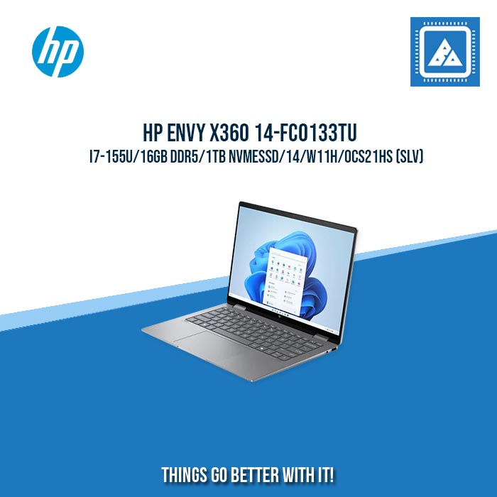 HP ENVY x360 14-FC0133TU i7-155U/16GB DDR5/1TB NVMeSSD | BEST FOR FREELANCER LAPTOP