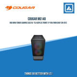 COUGAR MG140 RGB MINI-TOWER GAMING CASE W/ TG/ACRYLIC FRONT/3*FAN/IRON GRAY (M-ATX)