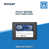 P210 2.5" SATA III SSD 128GB UP TO 450MB R & 350MB W