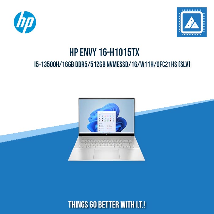 HP ENVY 16-H1015TX i5-13500H/16GB DDR5/512GB NVMeSSD/ BEST FOR STUDENTS AND FREELANCERS LAPTOP