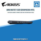 AORUS MASTER 16 BZH BZHC6PHE645H/INTEL ARL-HX ULTRA 9/24GB DDR7/1TB NVME/RTX 5090 16GB/ BEST FOR VIDEO EDITING AND RENDERING LAPTOPS