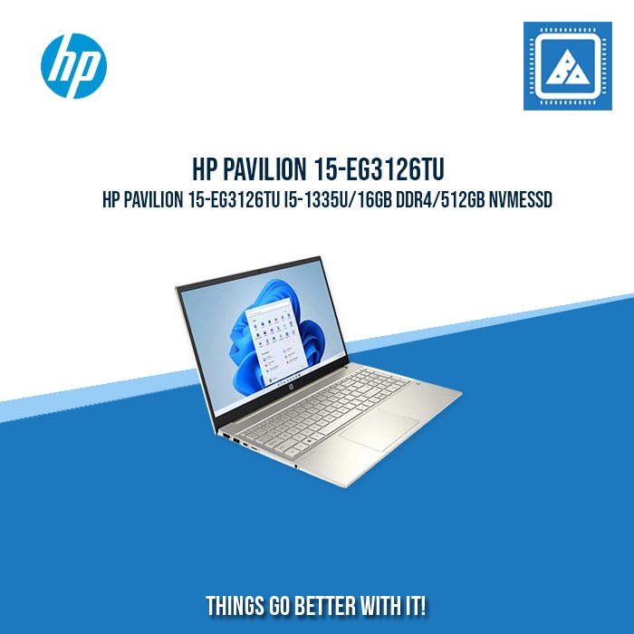 HP PAVILION 15-EG3126TU I5-1335U/16GB DDR4/512GB NVMeSSD | BEST FOR FREELANCER AND STUDENT LAPTOP