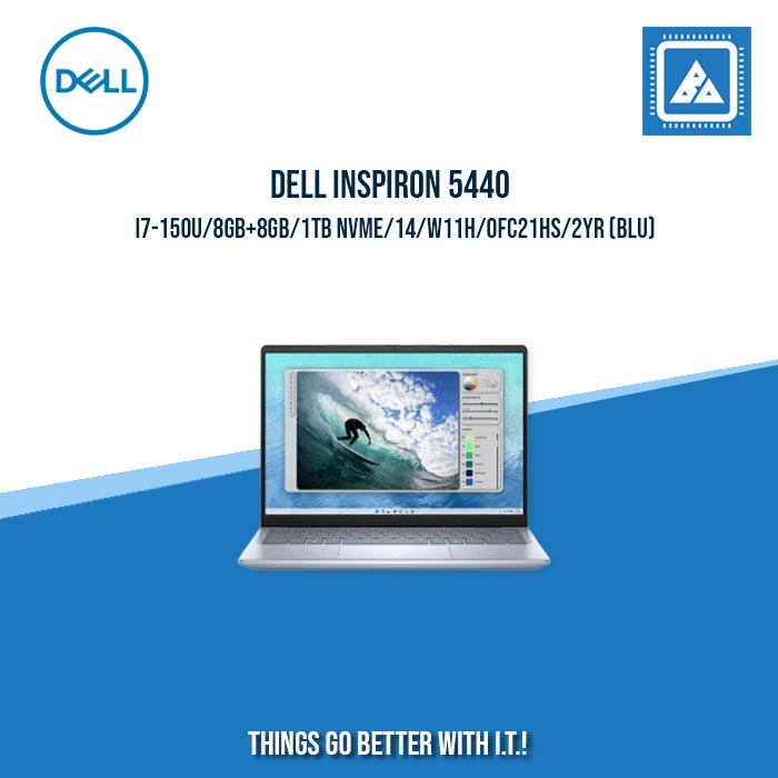 DELL INSPIRON 5440 i7-150U/8GB+8GB/1TB NVME/14/W11H/OFC21HS | BEST FOR FREELANCERS LAPTOP