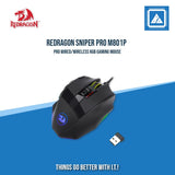 REDRAGON SNIPER PRO M801P WIRED/WIRELESS RGB GAMING MOUSE