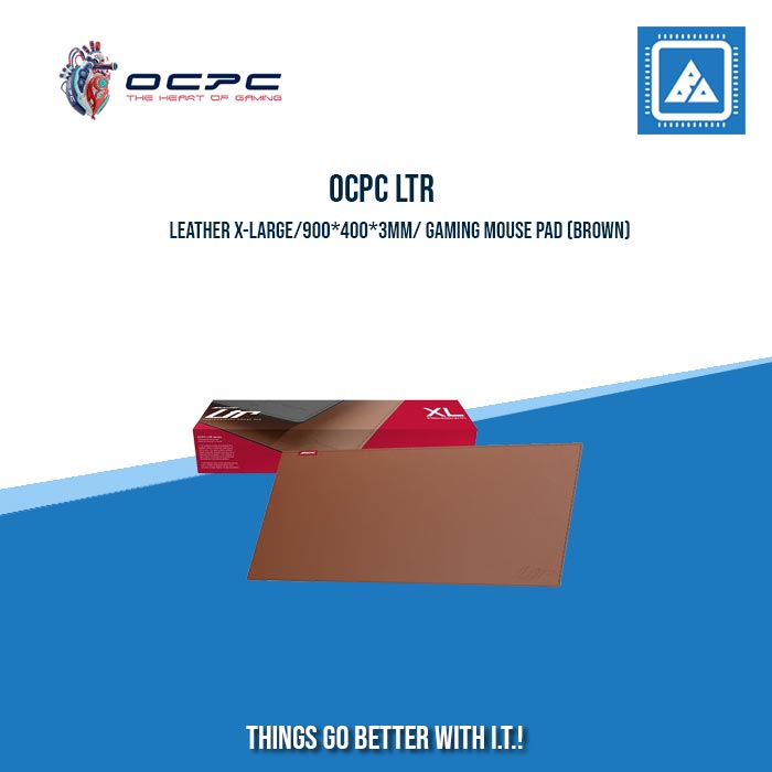 OCPC LTR LEATHER X-LARGE/900*400*3MM/ GAMING MOUSE PAD (BLACK|BROWN)