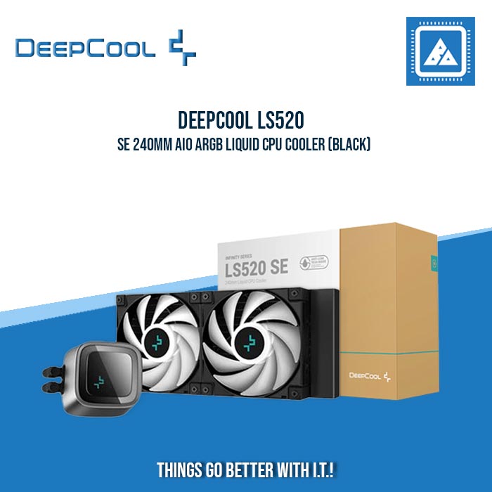 DEEPCOOL LS520 SE 240MM AIO ARGB LIQUID CPU COOLER (BLACK)