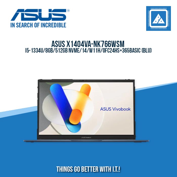 ASUS X1404VA-NK766WSM I5-1334U/8GB/512GB NVME | BEST FOR STUDENTS LAPTOP