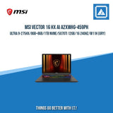MSI VECTOR 16 HX AI A2XWHG-459PH ULTRA 9-275HX/8GB+8GB/1TB NVME | BEST FOR GAMING LAPTOP